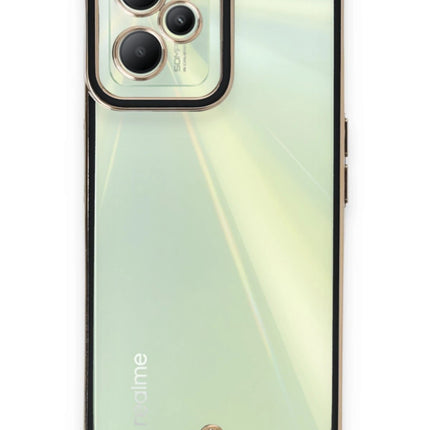 Realme C35 Liva Lens Silikon Kılıf - Siyah