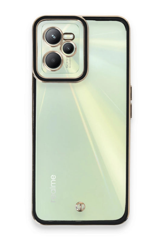 Realme C35 Liva Lens Silikon Kılıf - Siyah