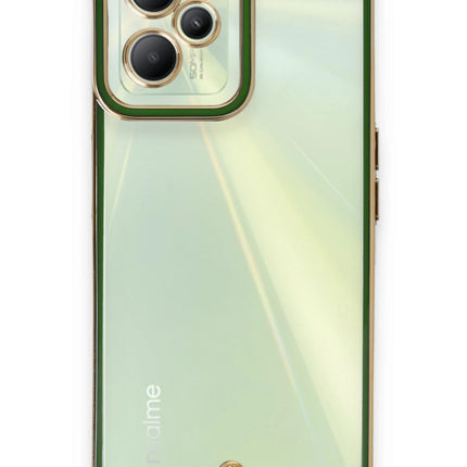 Realme C35 Liva Lens Silikon Kılıf - Yeşil