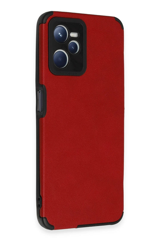 Realme C35 Loop Deri Silikon Kılıf - Kırmızı 2