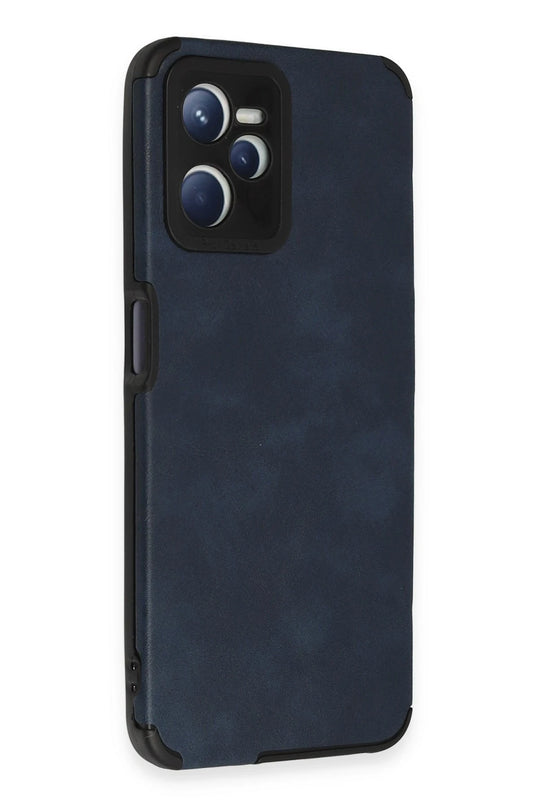 Realme C35 Loop Deri Silikon Kılıf - Lacivert 2