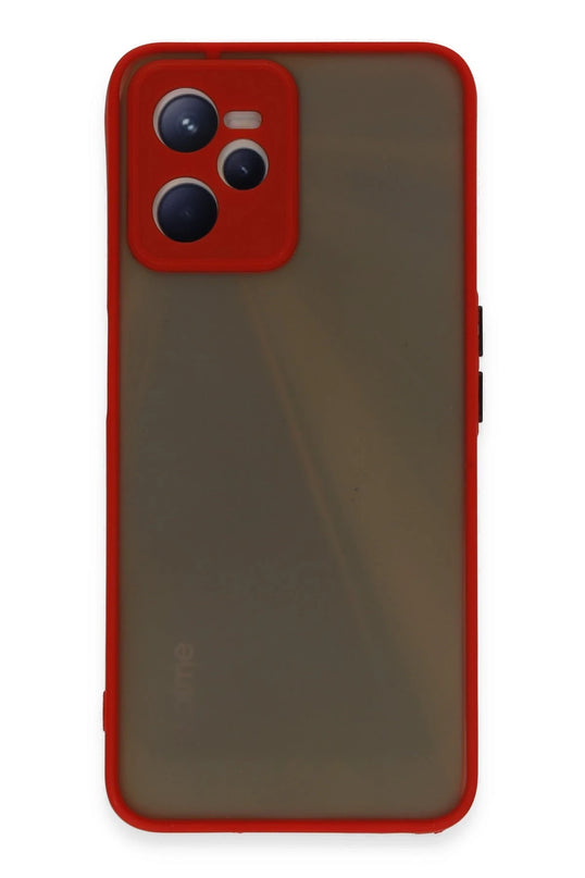 Realme C35 Montreal Silikon Kapak Kılıf - Kırmızı