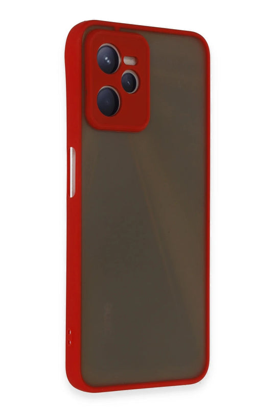 Realme C35 Montreal Silikon Kapak Kılıf - Kırmızı 2
