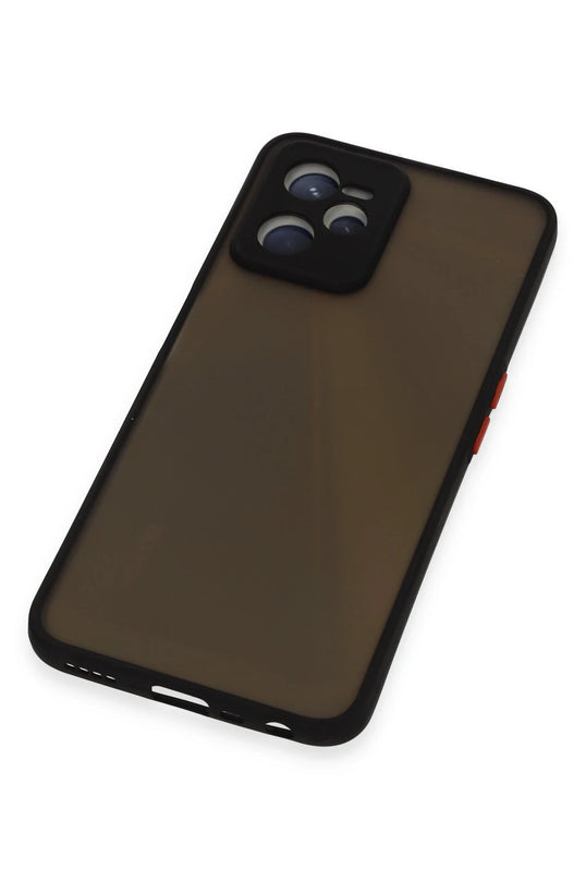 Realme C35 Montreal Silikon Kapak Kılıf - Siyah 4