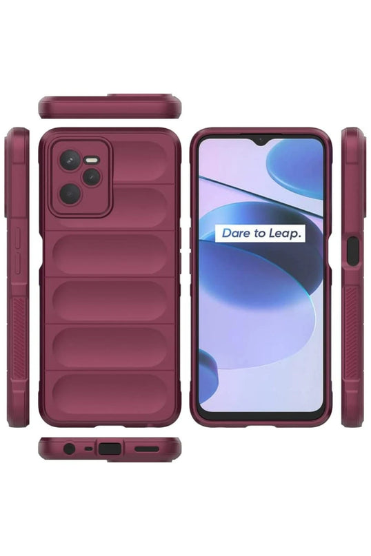 Realme C35 Optimum Silikon Kılıf - Bordo 3