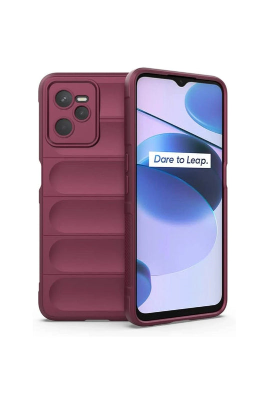 Realme C35 Optimum Silikon Kılıf - Bordo