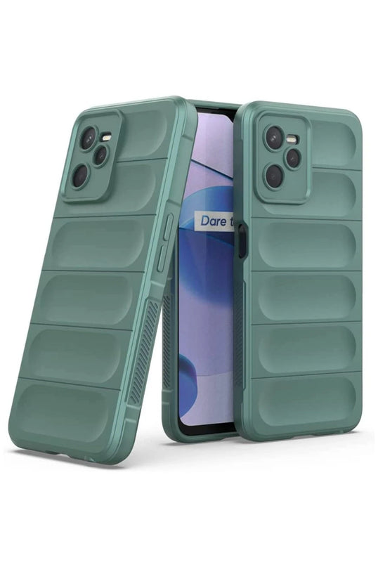 Realme C35 Optimum Silikon Kılıf - Koyu Yeşil 2