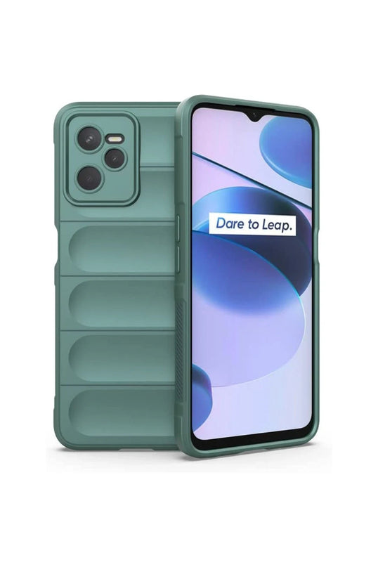 Realme C35 Optimum Silikon Kılıf - Koyu Yeşil