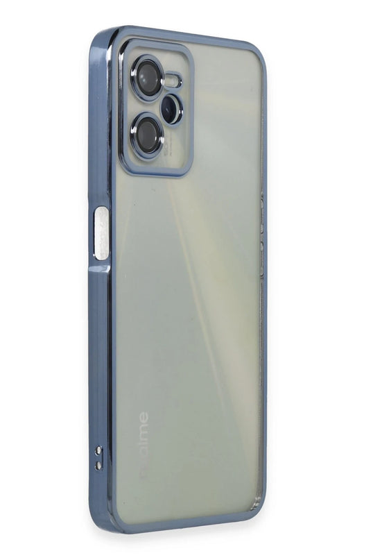 Realme C35 Razer Lensli Silikon Kılıf - Açık Mavi 2