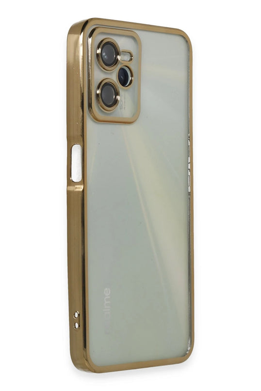 Realme C35 Razer Lensli Silikon Kılıf - Gold 2