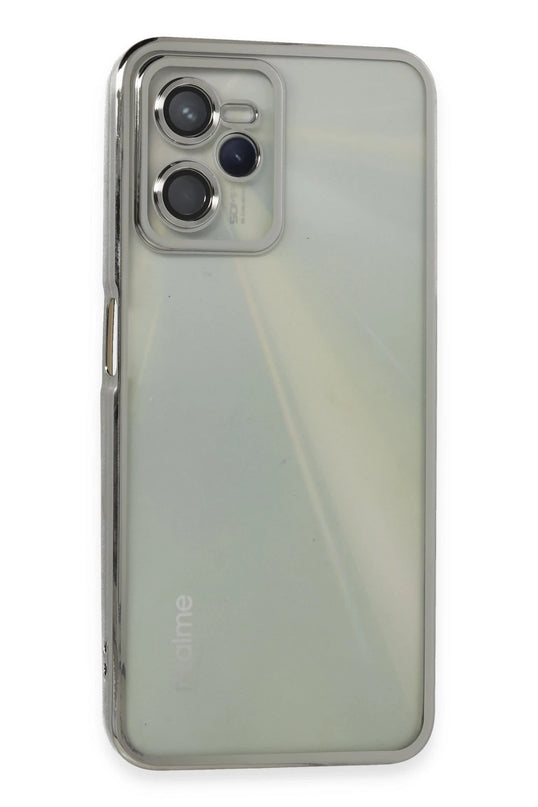 Realme C35 Razer Lensli Silikon Kılıf - Gümüş