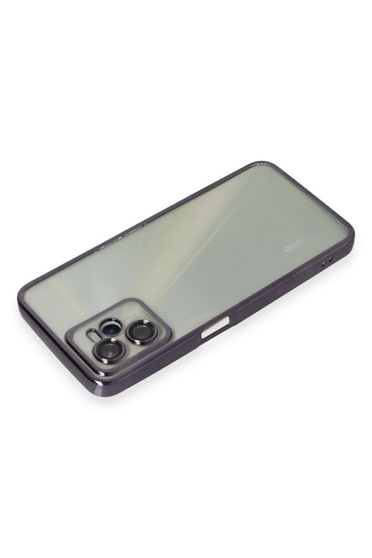 Realme C35 Razer Lensli Silikon Kılıf - Mor 3