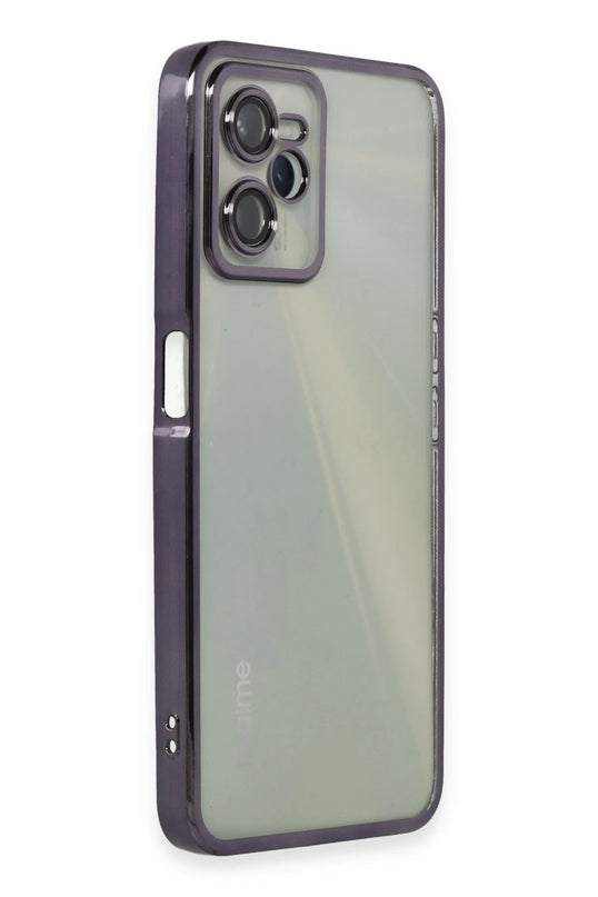Realme C35 Razer Lensli Silikon Kılıf - Mor 2