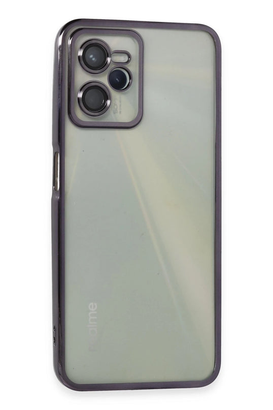Realme C35 Razer Lensli Silikon Kılıf - Mor