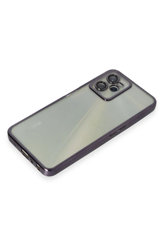 Realme C35 Razer Lensli Silikon Kılıf - Mor 4