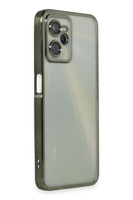Realme C35 Razer Lensli Silikon Kılıf - Yeşil 2