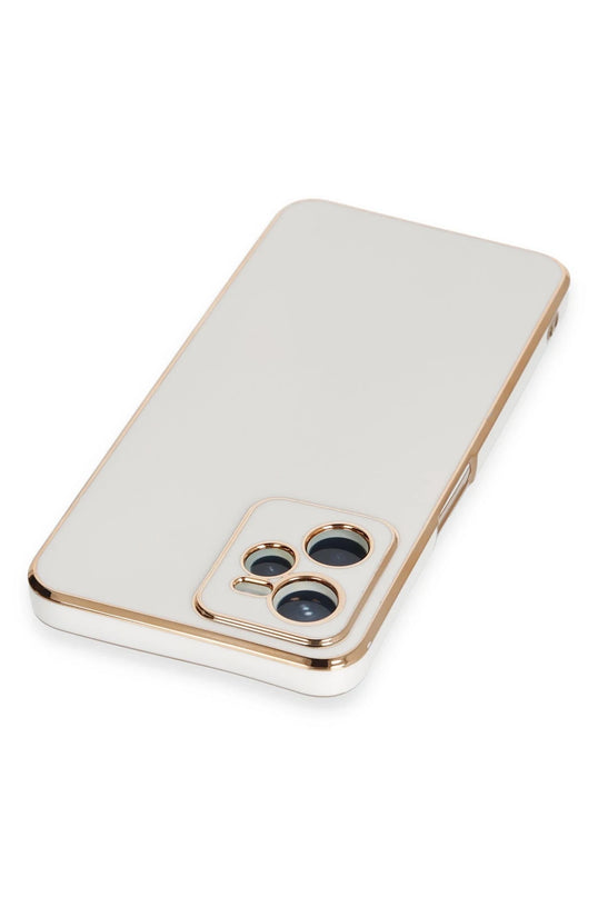 Realme C35 Volet Silikon Kılıf - Beyaz 3