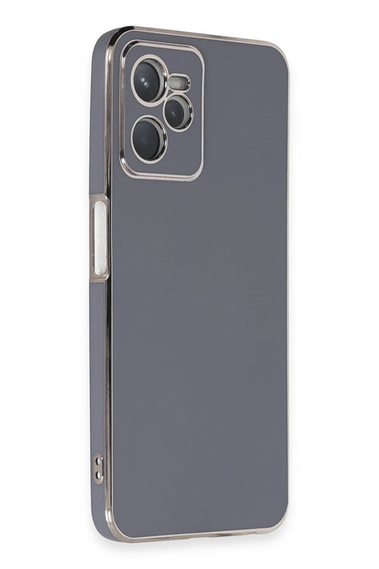 Realme C35 Volet Silikon Kılıf - Mavi 2
