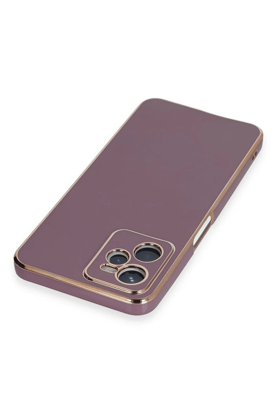 Realme C35 Volet Silikon Kılıf - Mor 3