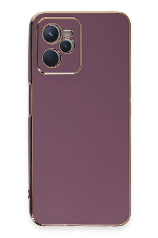 Realme C35 Volet Silikon Kılıf - Mor
