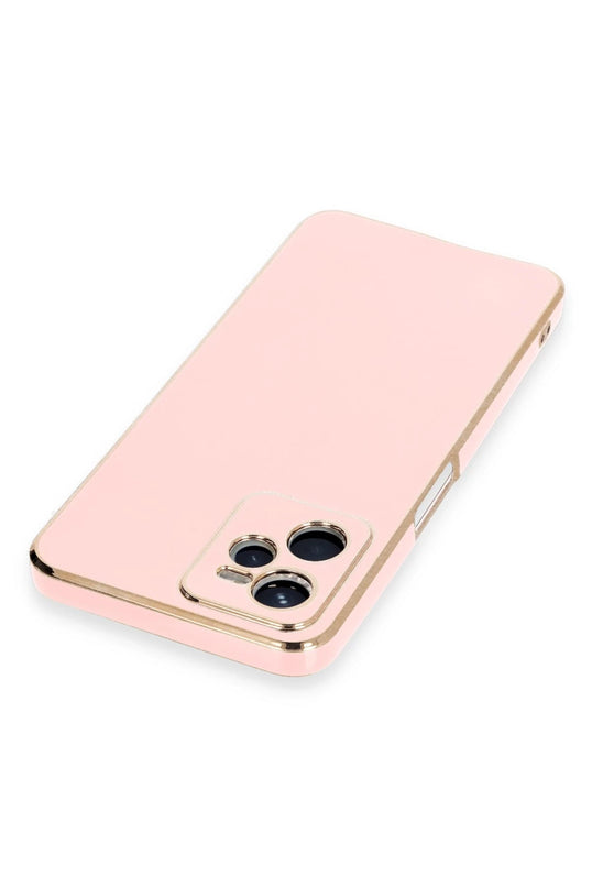 Realme C35 Volet Silikon Kılıf - Pembe 3
