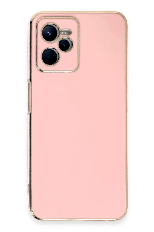 Realme C35 Volet Silikon Kılıf - Pembe