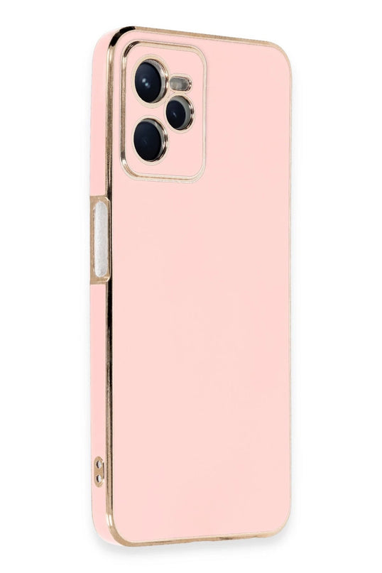 Realme C35 Volet Silikon Kılıf - Pembe 2