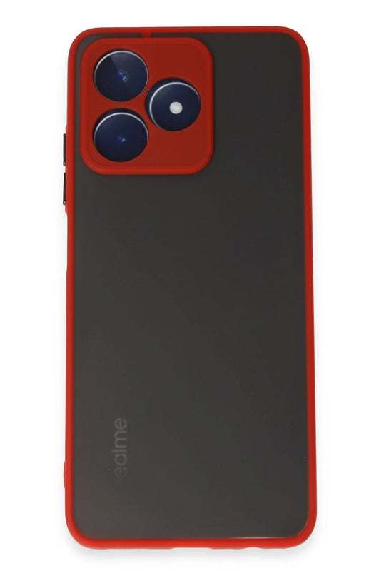 Realme C53 Montreal Silikon Kapak Kılıf - Kırmızı