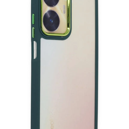 Realme C55 Dora Kapak Kılıf - Haki Yeşil 2