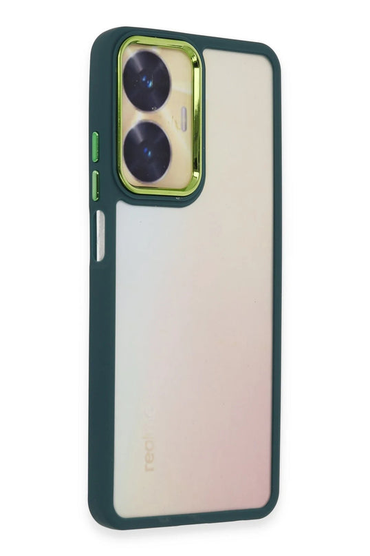 Realme C55 Dora Kapak Kılıf - Haki Yeşil 2