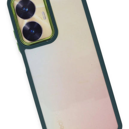 Realme C55 Dora Kapak Kılıf - Haki Yeşil 4