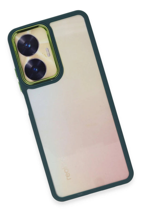 Realme C55 Dora Kapak Kılıf - Haki Yeşil 4