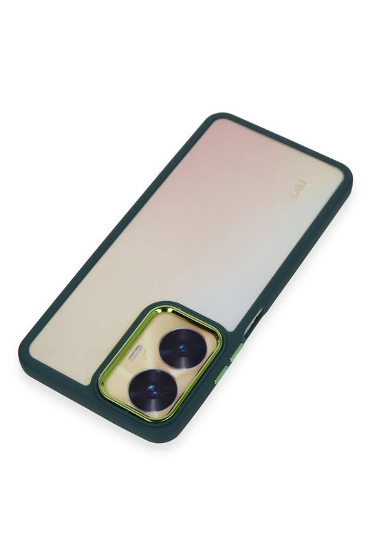 Realme C55 Dora Kapak Kılıf - Haki Yeşil 5