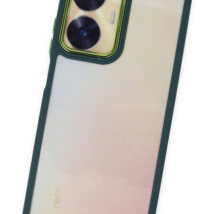 Realme C55 Dora Kapak Kılıf - Haki Yeşil 3