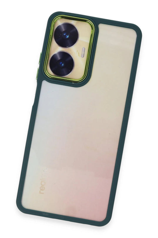 Realme C55 Dora Kapak Kılıf - Haki Yeşil 3