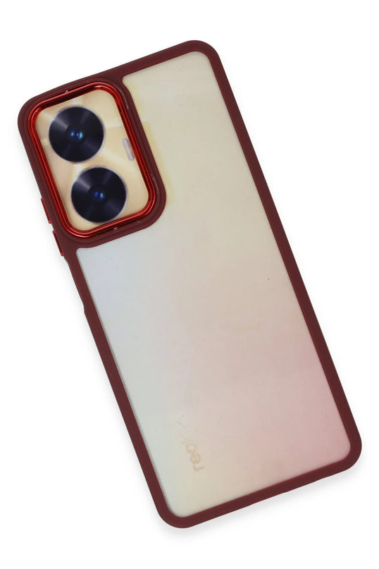 Realme C55 Dora Kapak Kılıf - Kırmızı 4