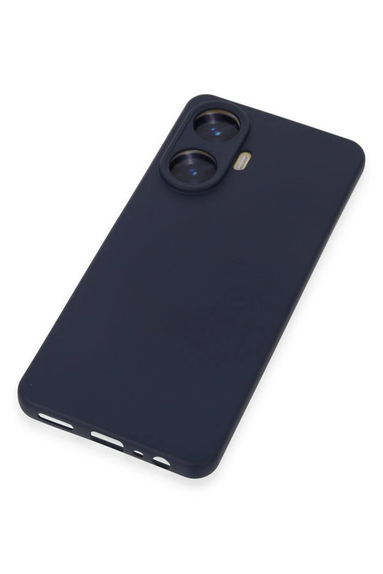 Realme C55 Nano içi Kadife Silikon Kılıf - Mor 3