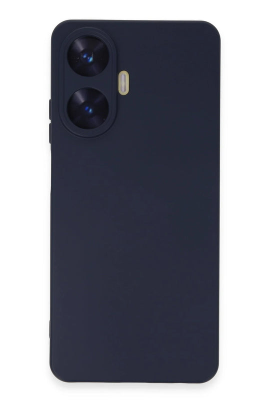 Realme C55 Nano içi Kadife Silikon Kılıf - Mor 2