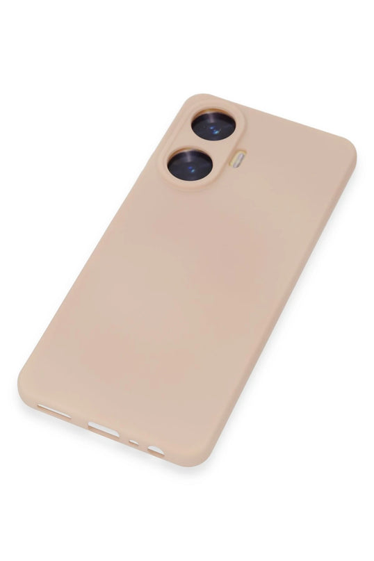 Realme C55 Nano içi Kadife Silikon Kılıf - Pudra 3