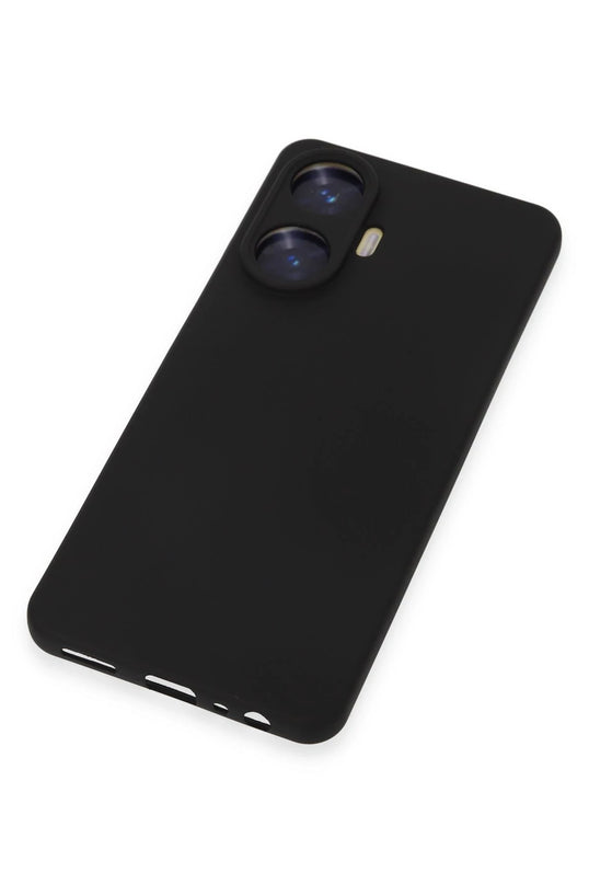 Realme C55 Nano içi Kadife Silikon Kılıf - Siyah 2
