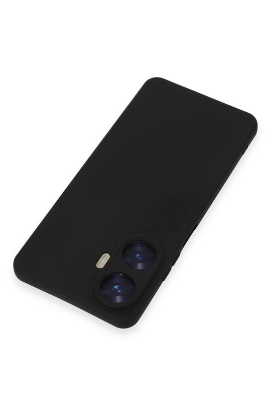 Realme C55 Nano içi Kadife Silikon Kılıf - Siyah 4