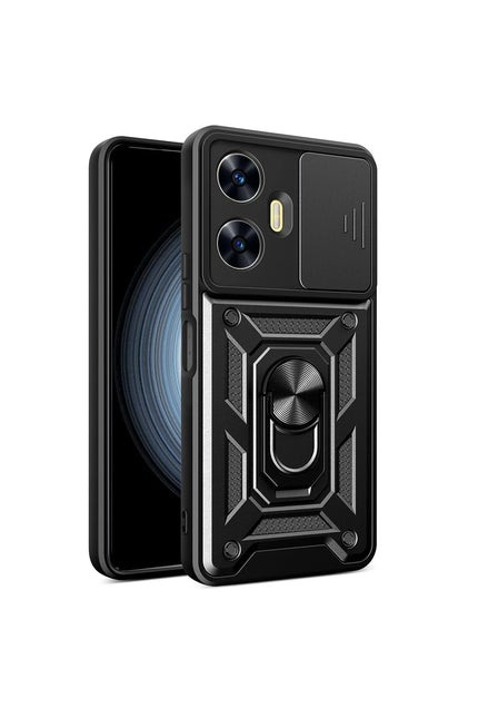 Realme C55 Pars Lens Yüzüklü Silikon Kılıf