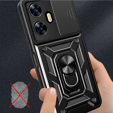 Realme C55 Pars Lens Yüzüklü Silikon Kılıf 3