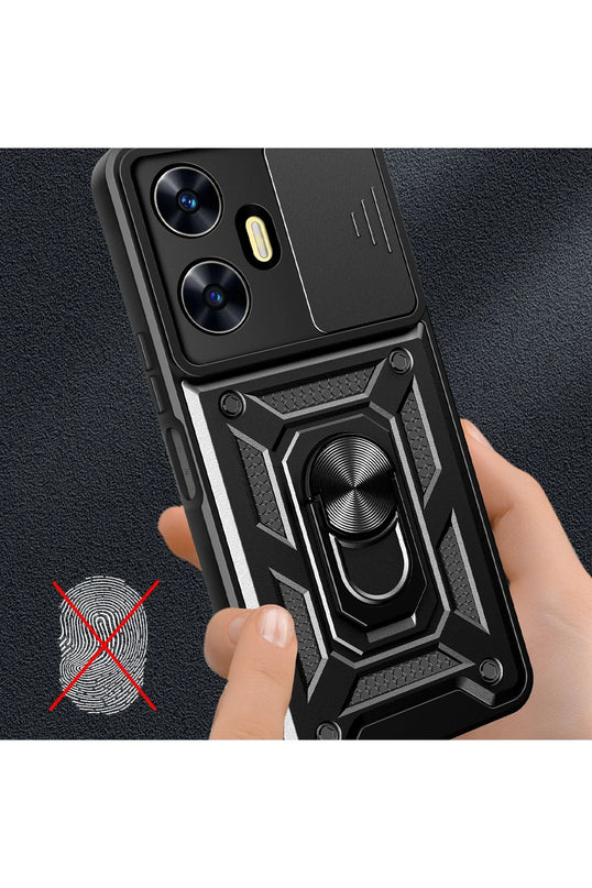 Realme C55 Pars Lens Yüzüklü Silikon Kılıf 3