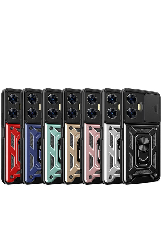 Realme C55 Pars Lens Yüzüklü Silikon Kılıf 2