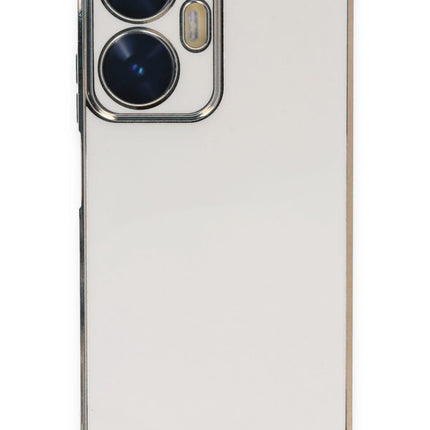 Realme C55 Volet Silikon Kılıf - Beyaz