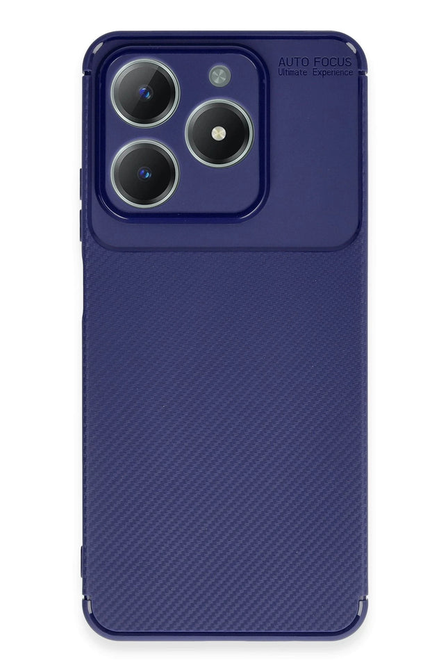 Realme C61 Auto Focus Karbon Kapak Kılıf - Lacivert 4