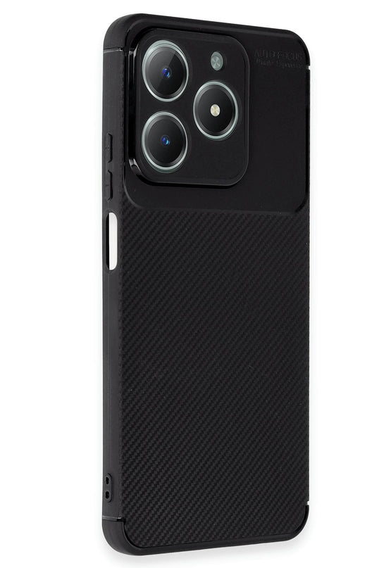 Realme C61 Auto Focus Karbon Kapak Kılıf - Siyah 2