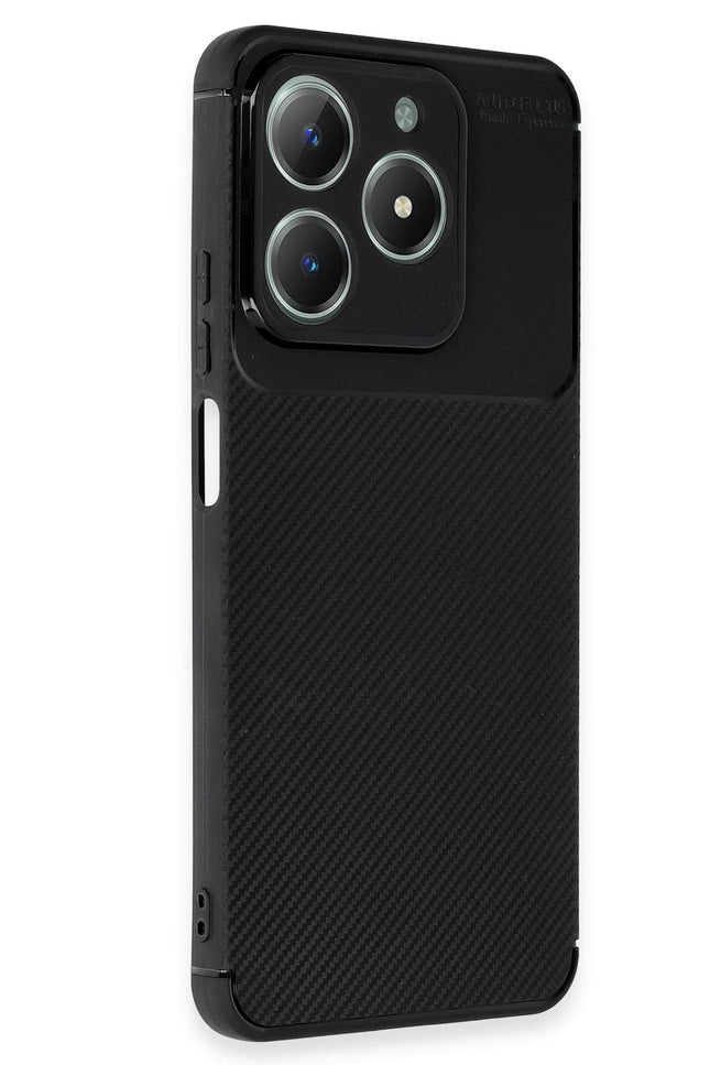 Realme C61 Auto Focus Karbon Kapak Kılıf - Siyah 2