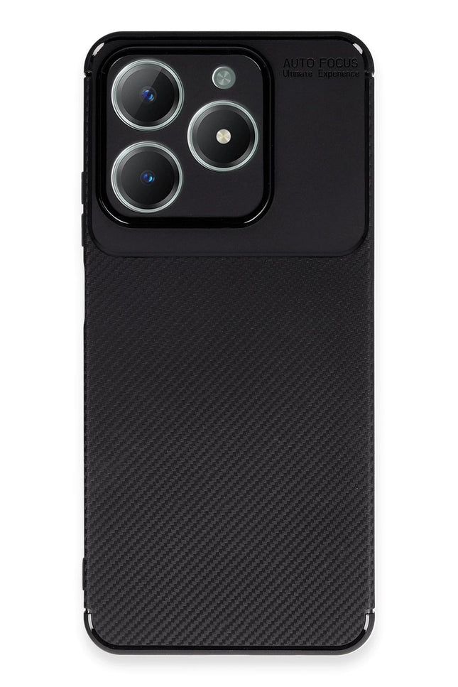 Realme C61 Auto Focus Karbon Kapak Kılıf - Siyah 4